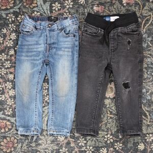 7 For All Mankind Toddler Jeans - Blue and Black